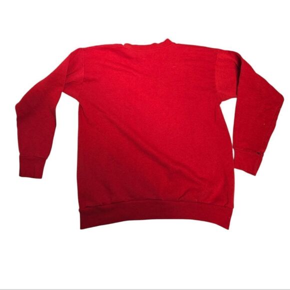 VINTAGE 90s Kansas City Chiefs red crew neck distressed sweater‎ sweatshirt M - Picture 2 of 10
